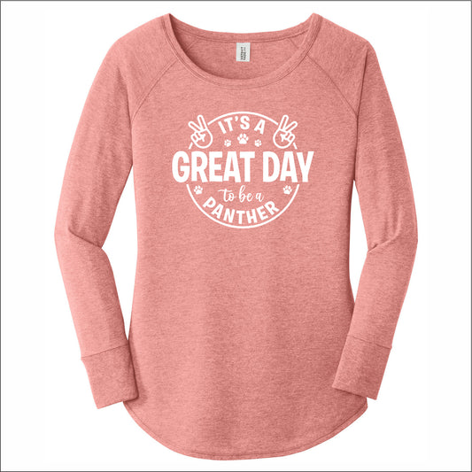 Oakdale Elementary Ladies Tri-Blend Long Sleeve Tunic Tee