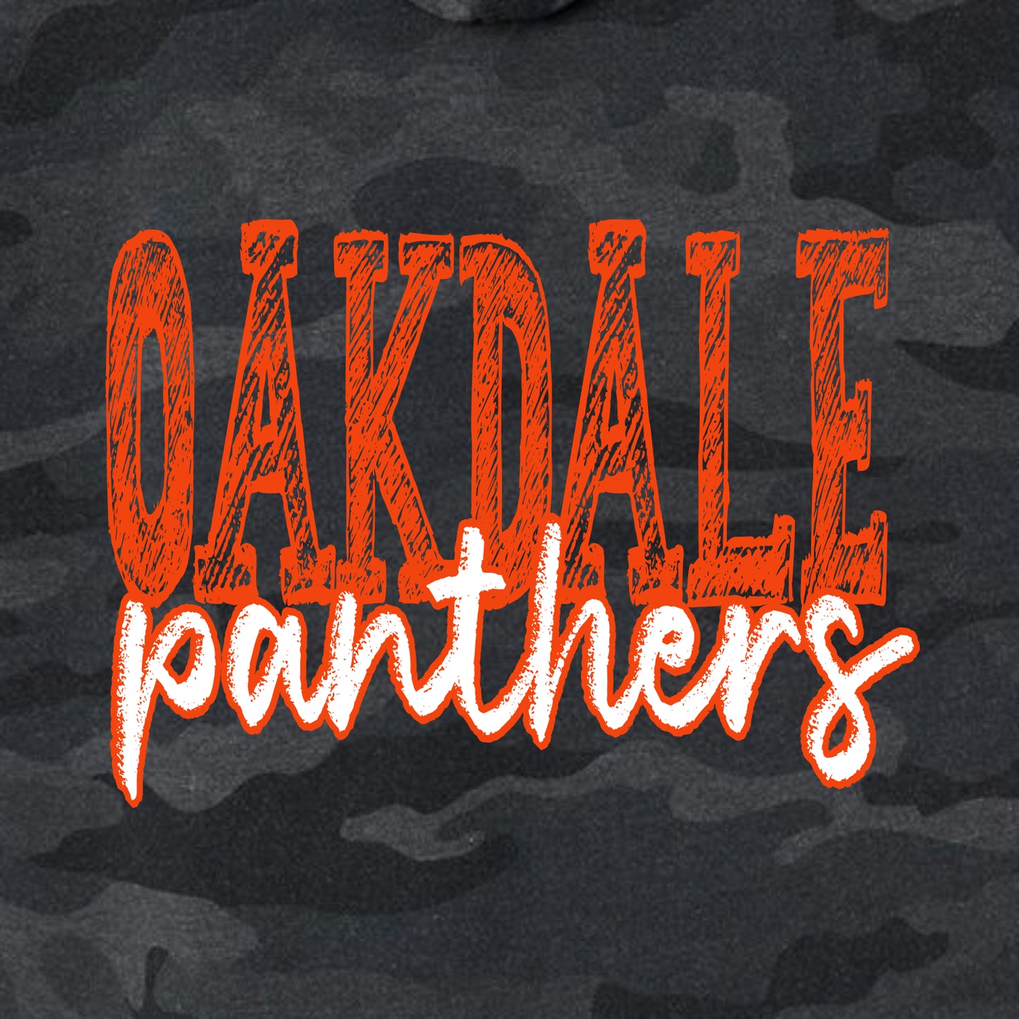 Oakdale Elementary Ladies Wave Wash Hooded Sweatshirt