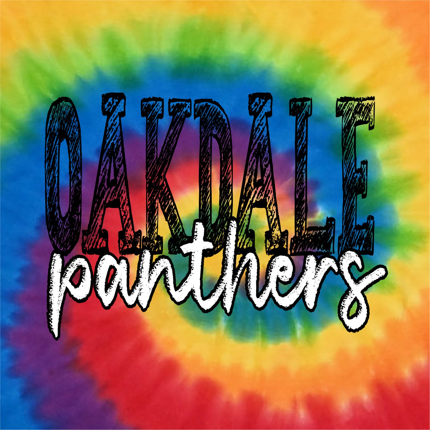 Oakdale Elementary Tie-Dye Long Sleeve T-shirt