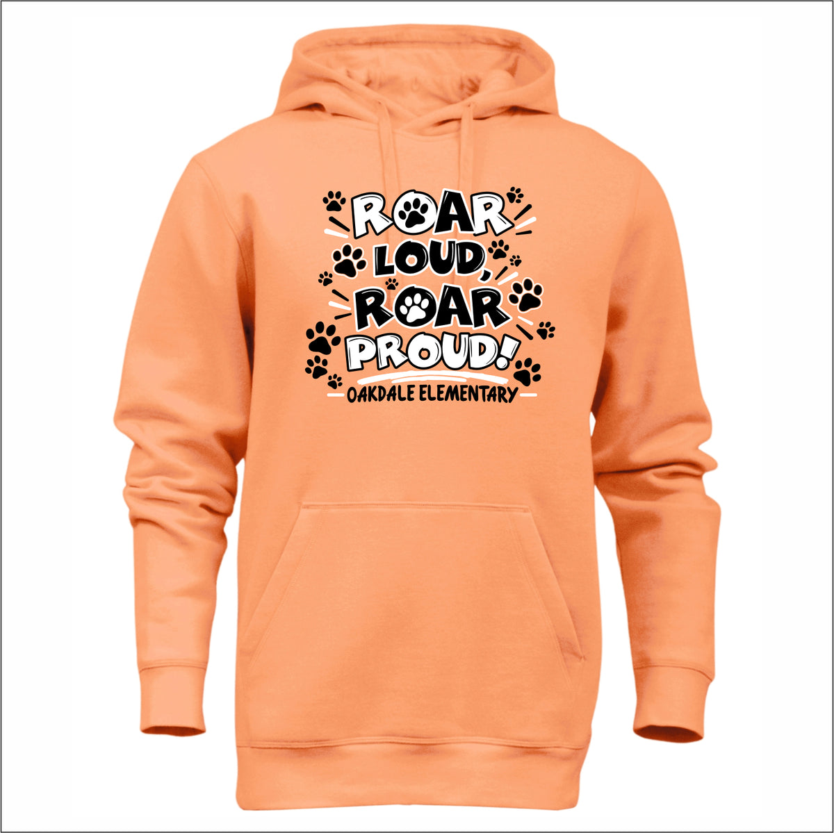 Oakdale Elementary Heavyweight Hooded Sweatshirt - Des. A
