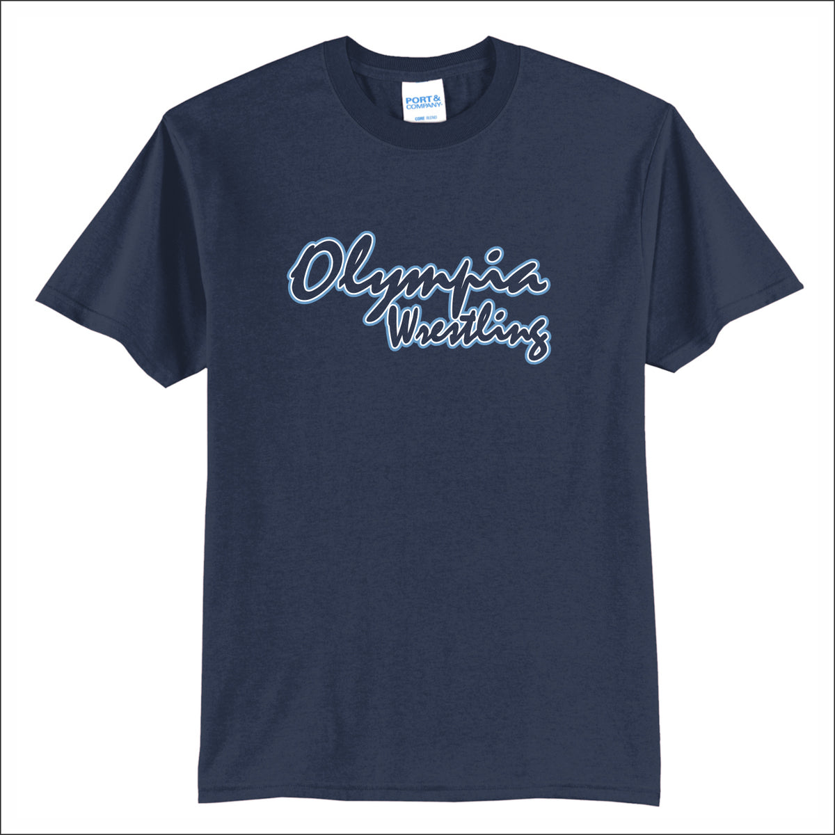 Olympia Wrestling 50/50 Short Sleeve T-shirt - Design A