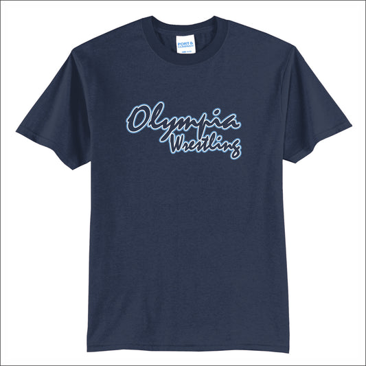 Olympia Wrestling 50/50 Short Sleeve T-shirt - Design A