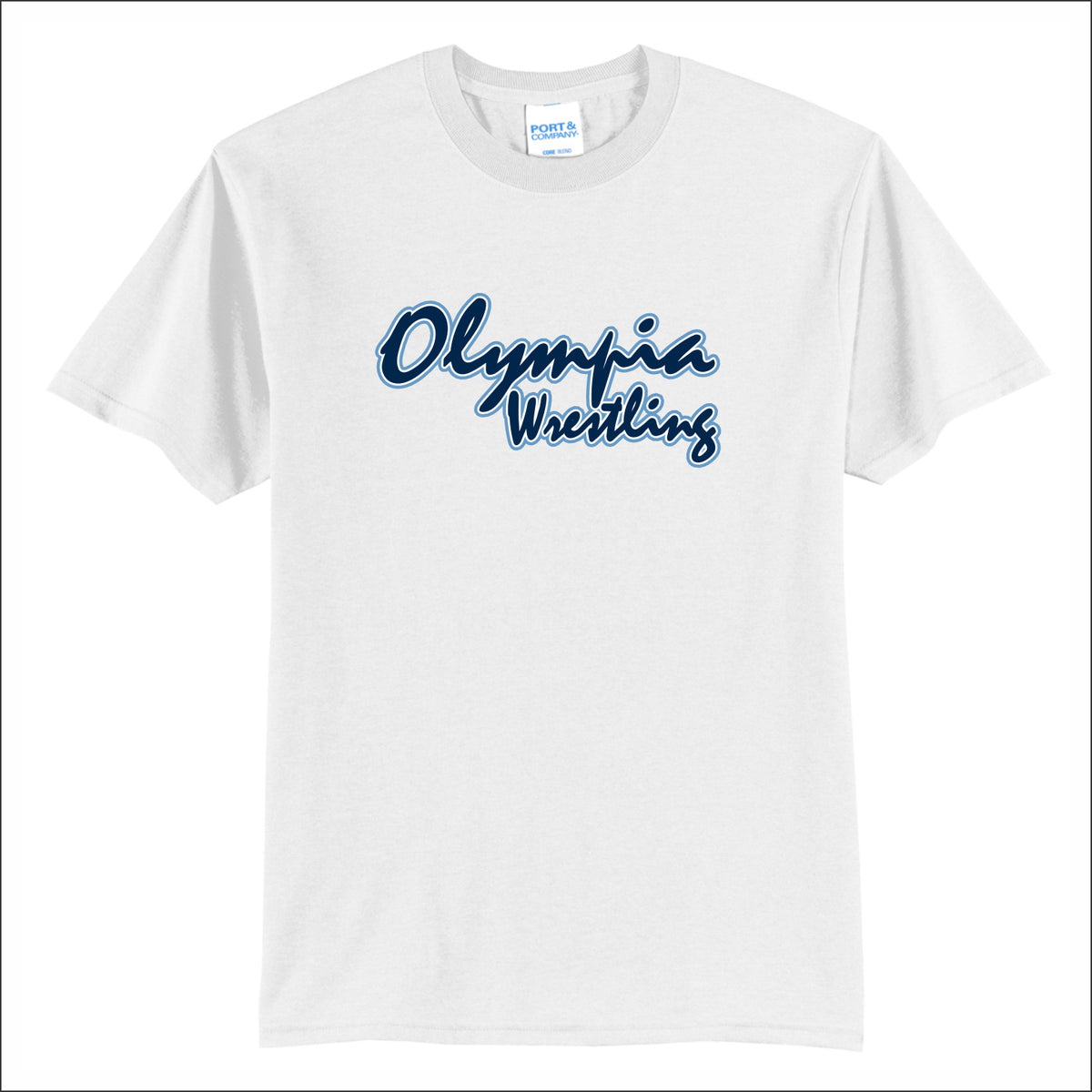 Olympia Wrestling 50/50 Short Sleeve T-shirt - Design A