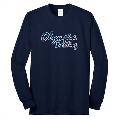 Olympia Wrestling 50/50 Long Sleeve T-shirt - Design B