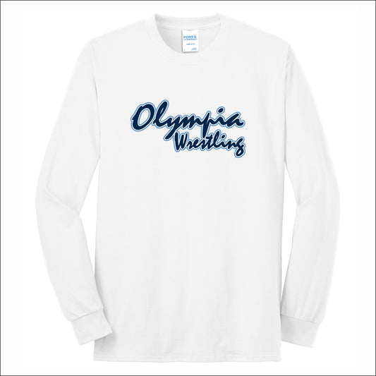 Olympia Wrestling 50/50 Long Sleeve T-shirt - Design A