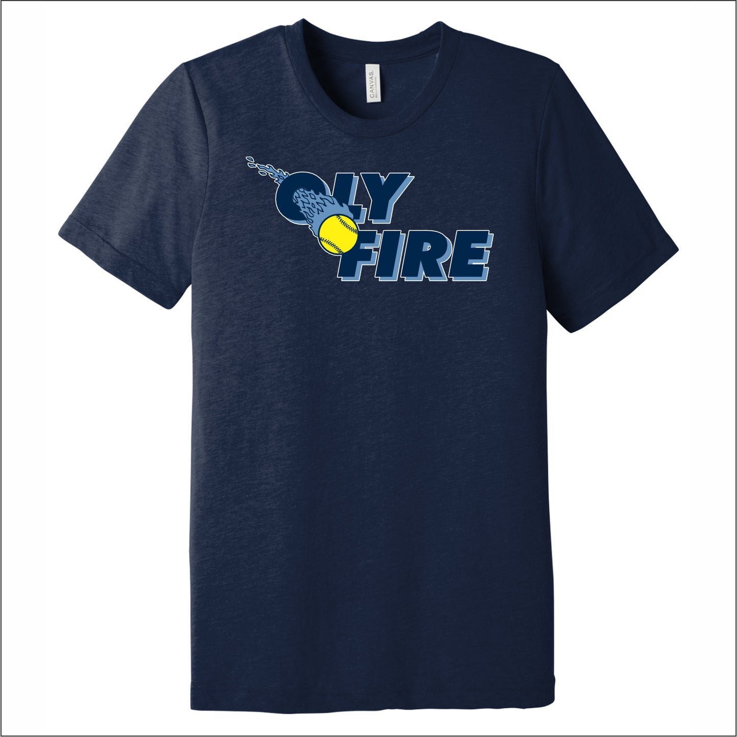 Oly Fire Spiritwear Tri-blend T-shirt