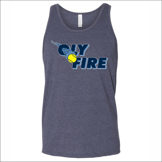 Oly Fire Spiritwear Heathered Soft Jersey Tank Top