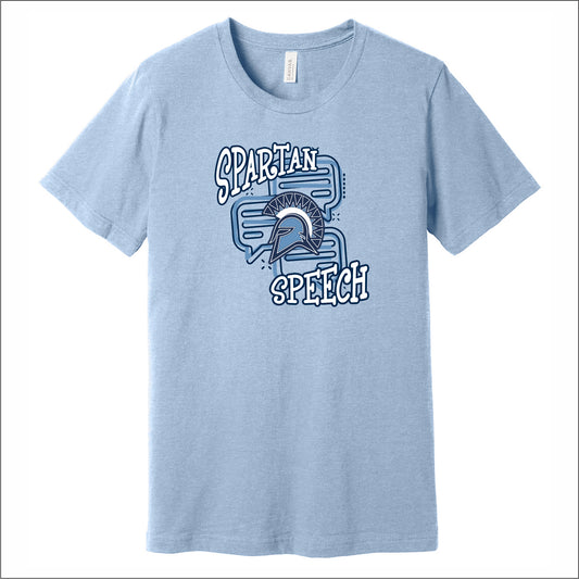 Olympia Spartans Speech Heathered Soft Jersey T-shirt