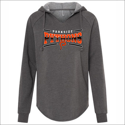 Parkside Jr High Ladies Wave Wash Hooded Sweatshirt - Des. B