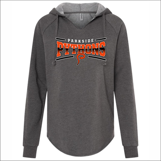 Parkside Jr High Ladies Wave Wash Hooded Sweatshirt - Des. B