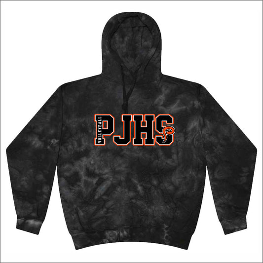 PJHS Volleyball Crystal Tie-Dye Hoodie