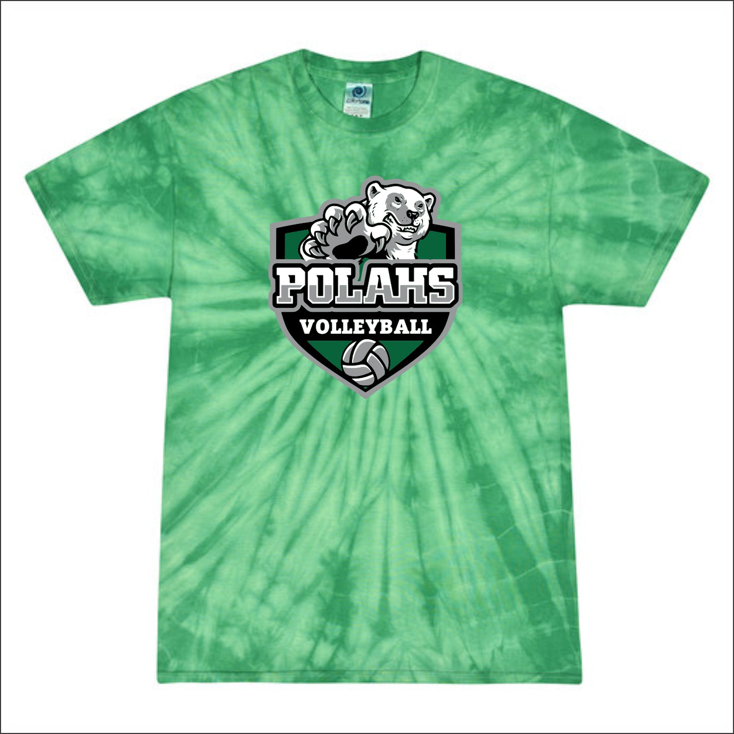 POLAHS Volleyball One Color Tie-Dye T-shirt