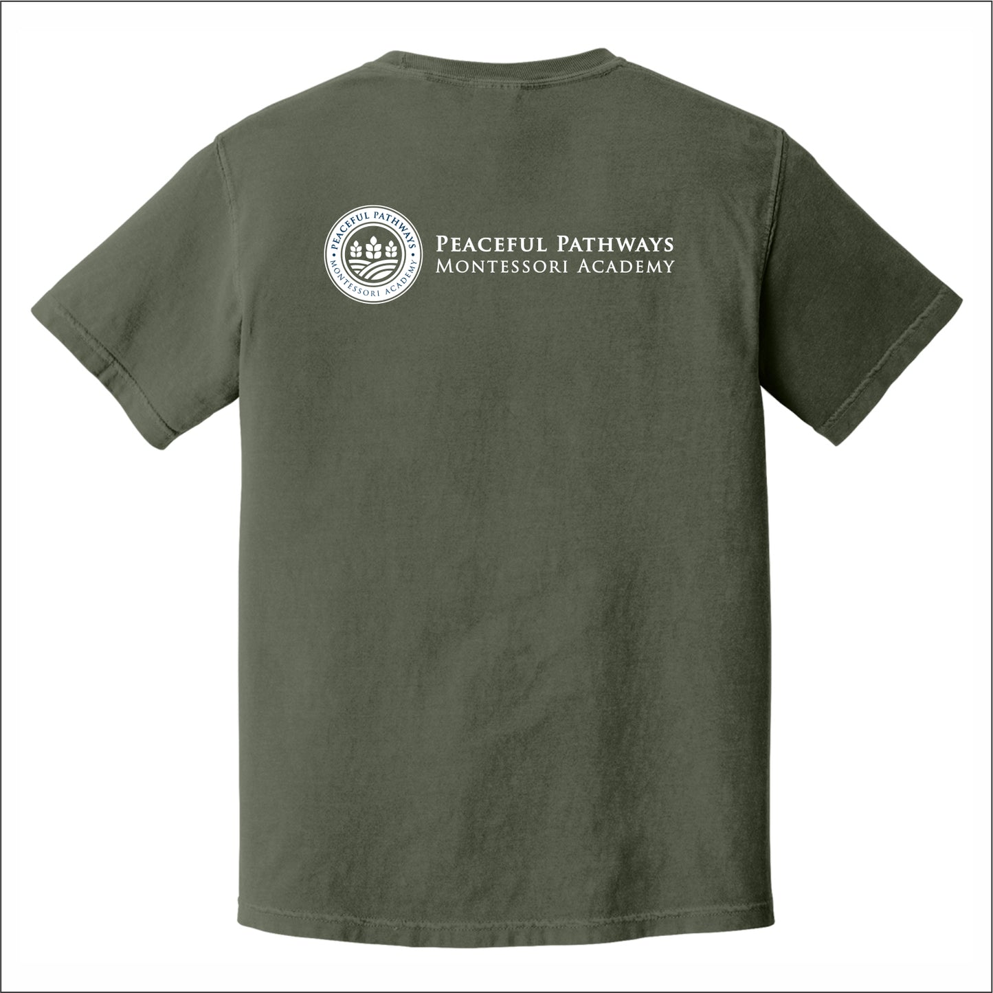 Peaceful Pathways Comfort Colors Garment Dyed T-shirt - Des. C
