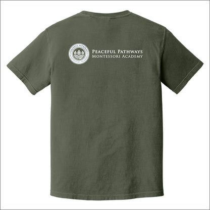 Peaceful Pathways Comfort Colors Garment Dyed T-shirt - Des. C