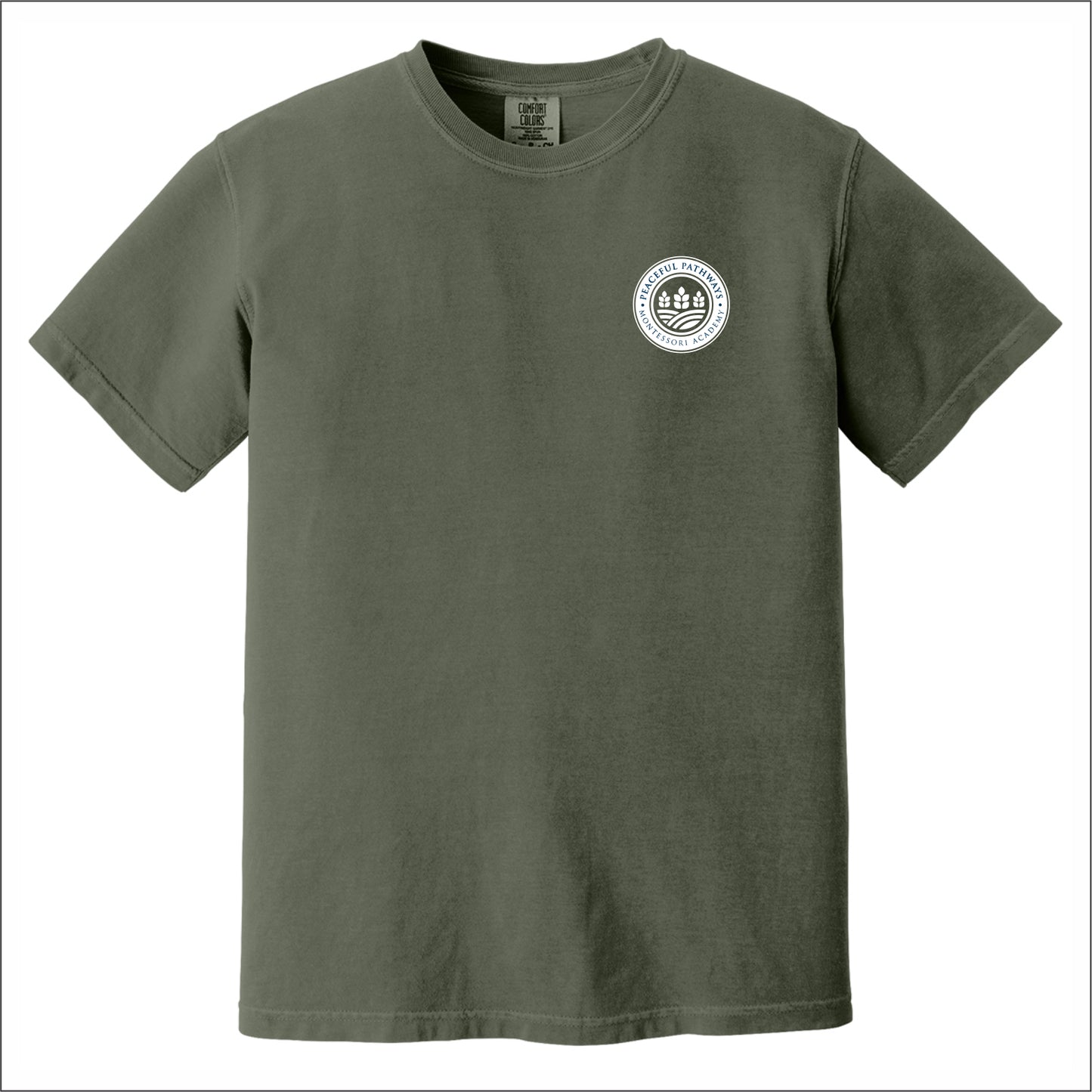 Peaceful Pathways Comfort Colors Garment Dyed T-shirt - Des. C