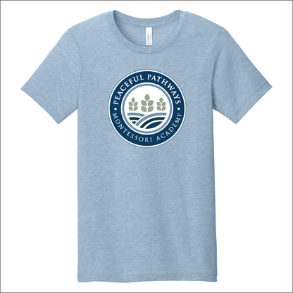 Peaceful Pathways Heathered Soft Jersey T-shirt