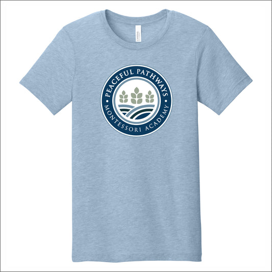 Peaceful Pathways Heathered Soft Jersey T-shirt