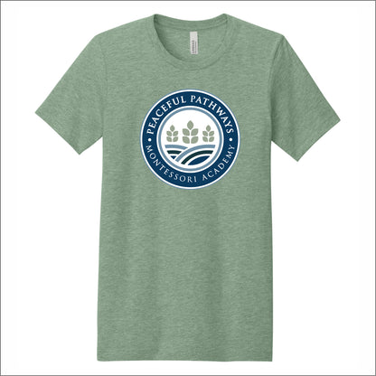 Peaceful Pathways Heathered Soft Jersey T-shirt