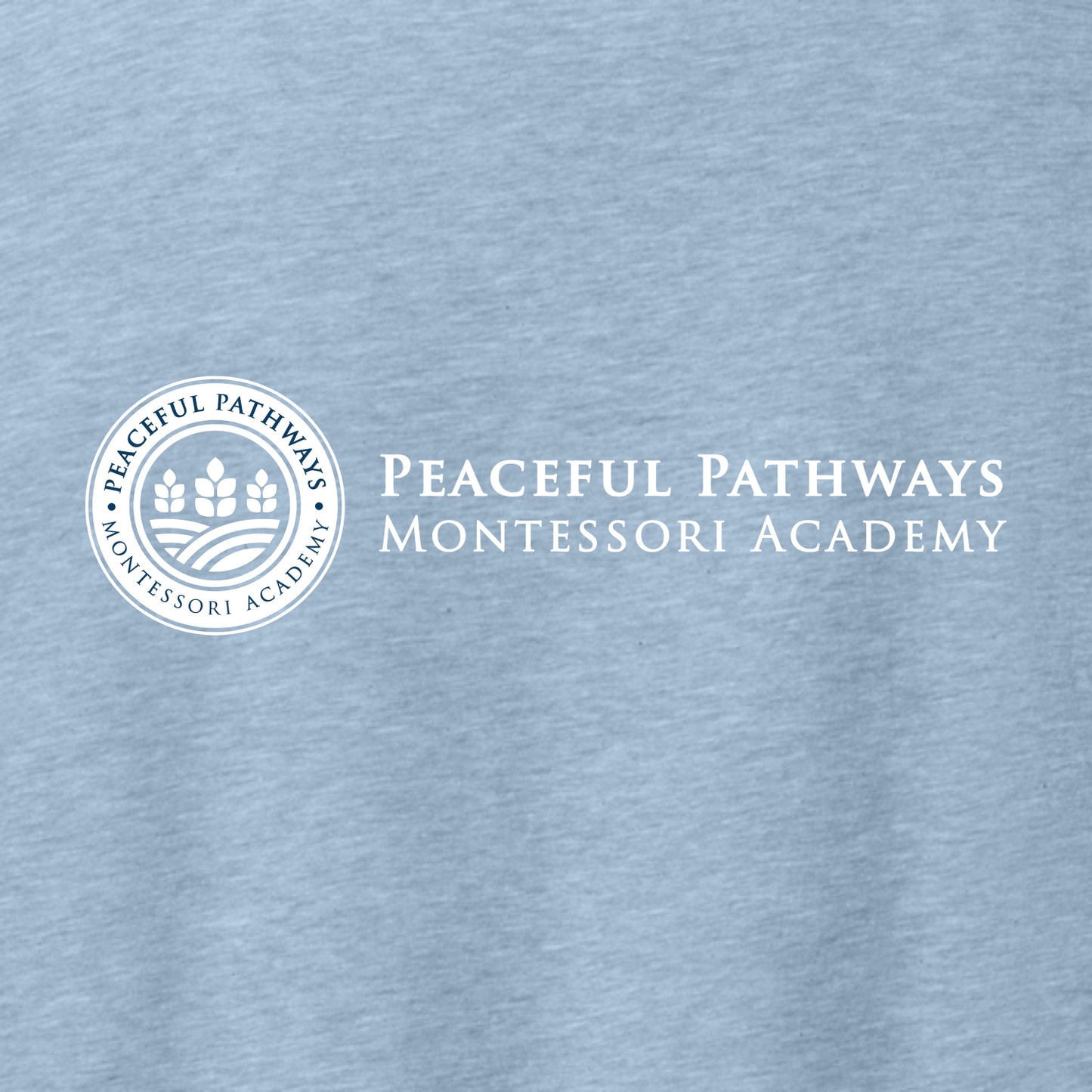 Peaceful Pathways Heathered Soft Jersey T-shirt - Des. C