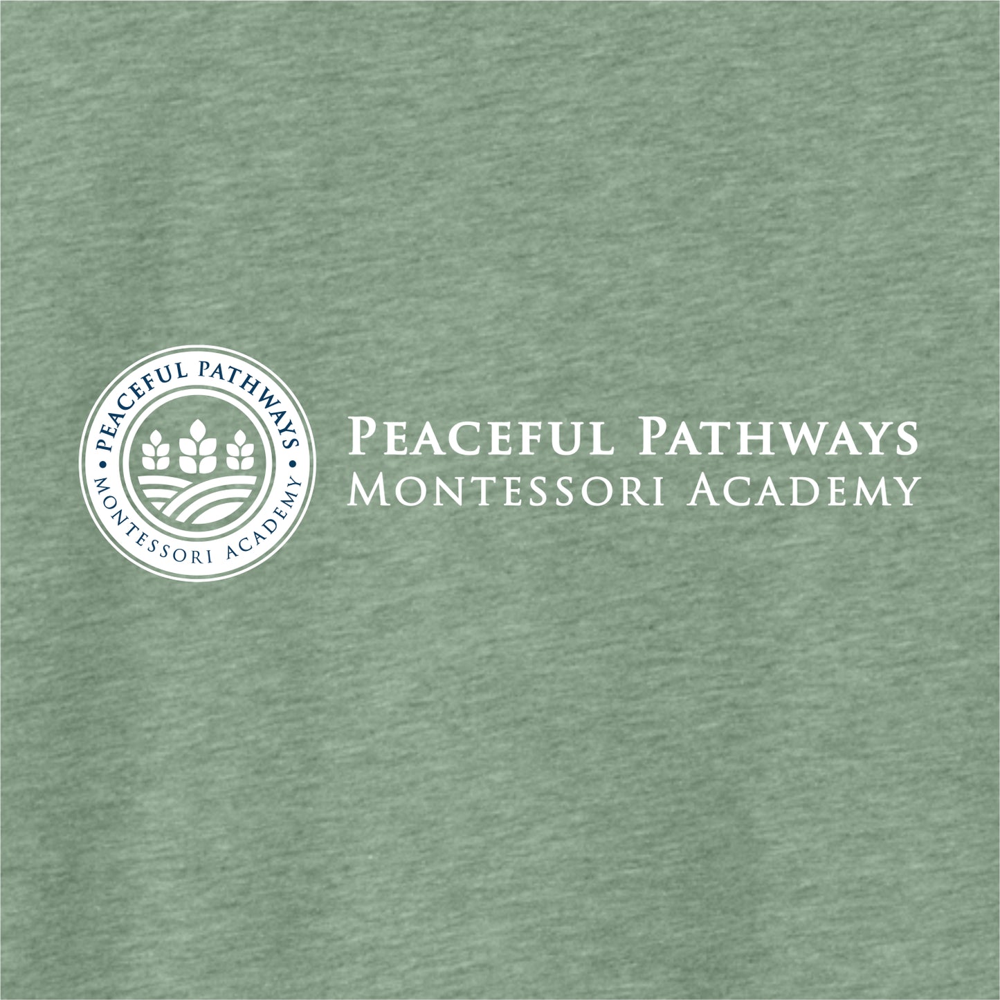 Peaceful Pathways Heathered Soft Jersey T-shirt - Des. C