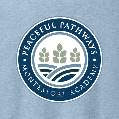 Peaceful Pathways Heathered Soft Jersey T-shirt