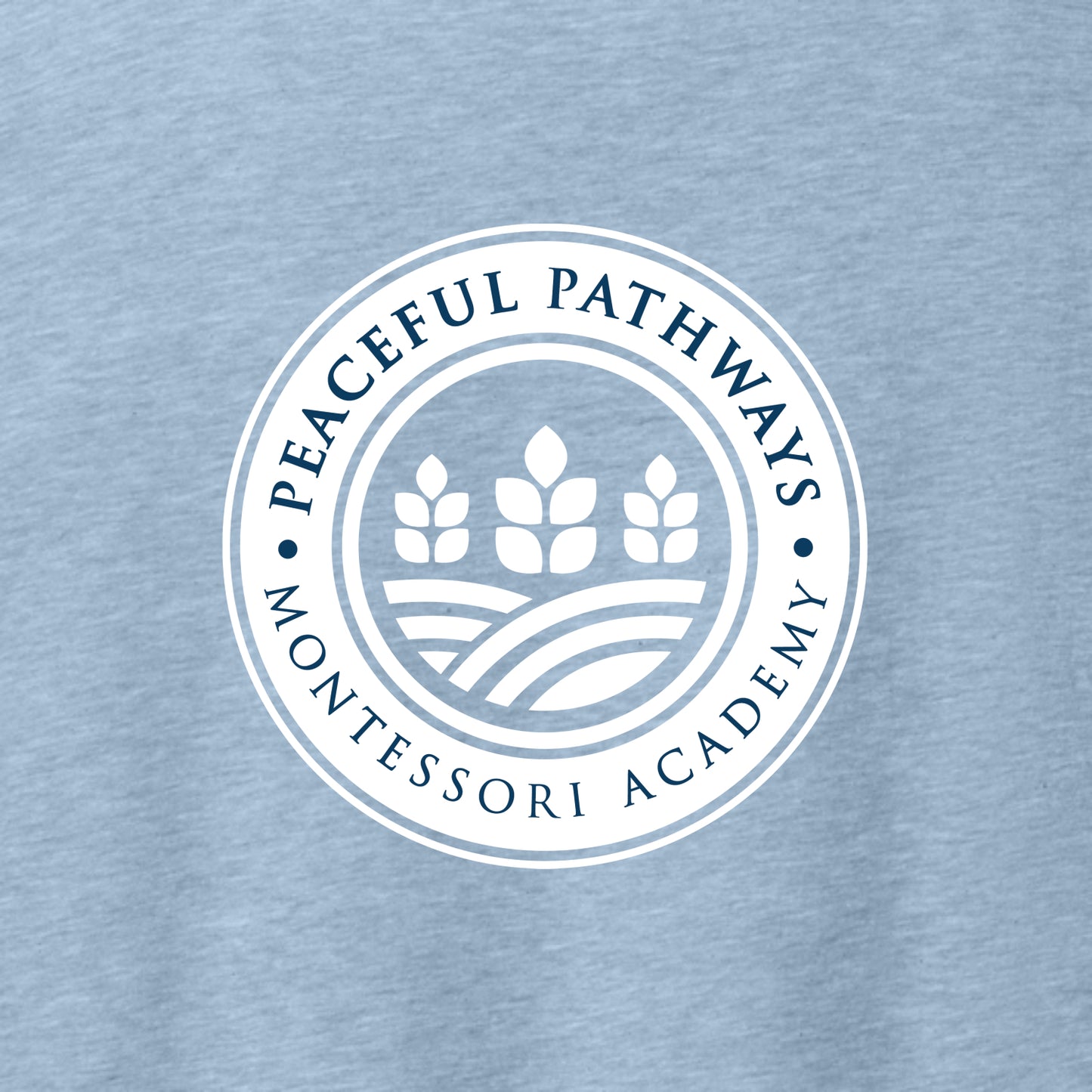 Peaceful Pathways Heathered Soft Jersey T-shirt - Des. C