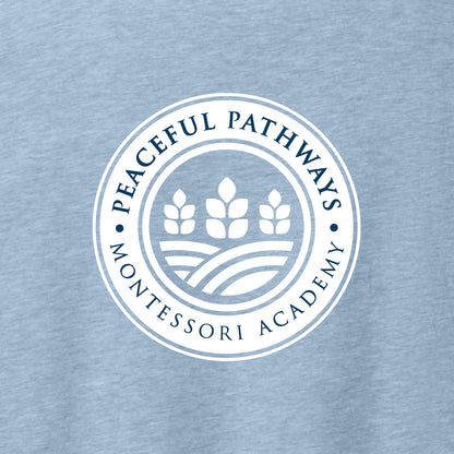 Peaceful Pathways Heathered Soft Jersey T-shirt - Des. C