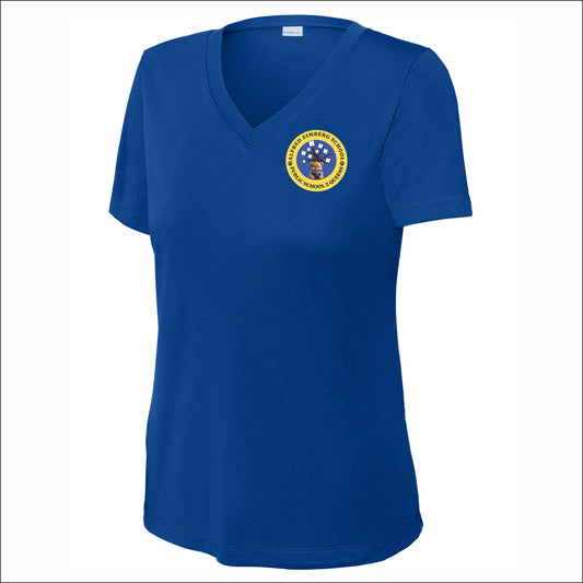 PS2Q Spiritwear Ladies V-Neck Performance T-shirt