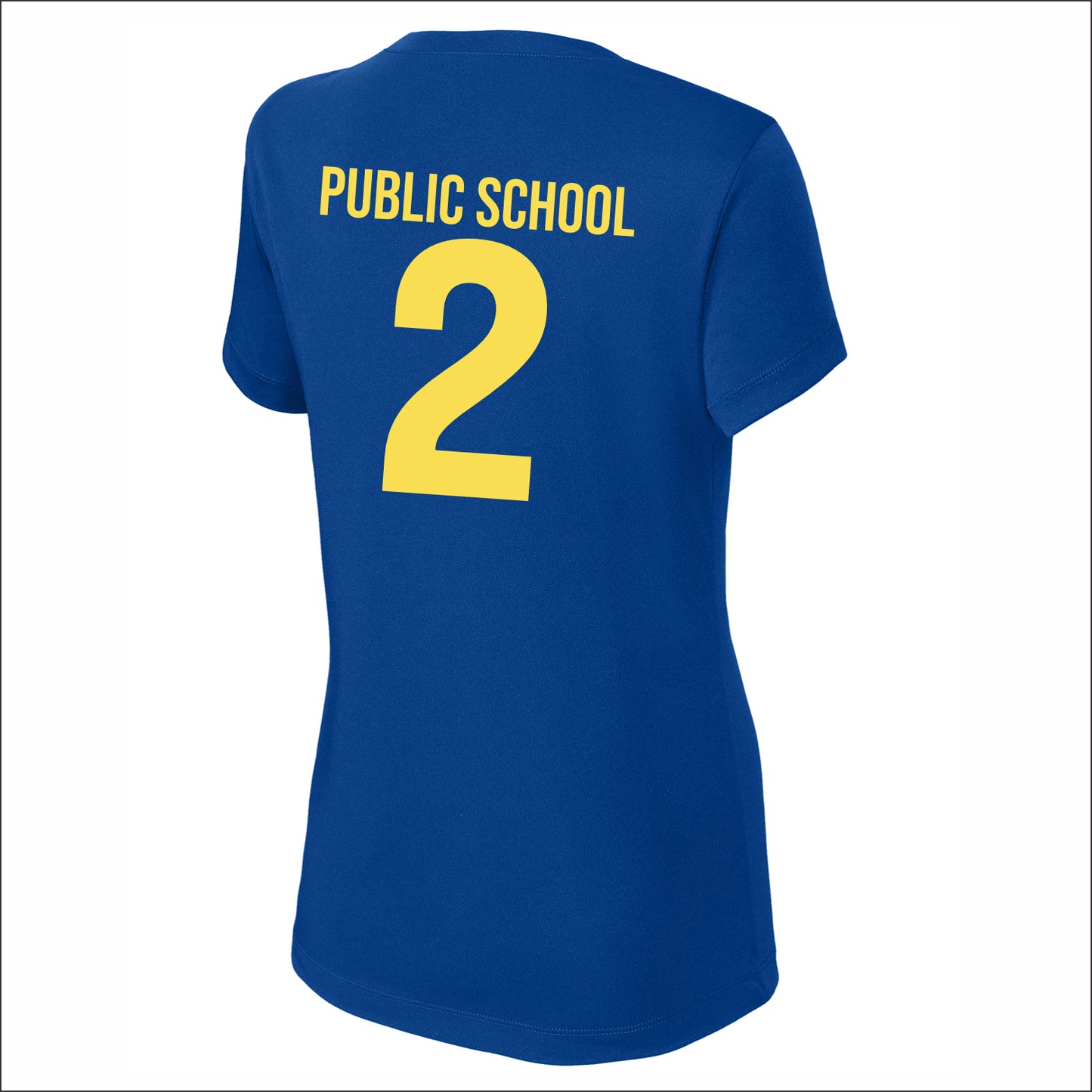 PS2Q Spiritwear Ladies V-Neck Performance T-shirt