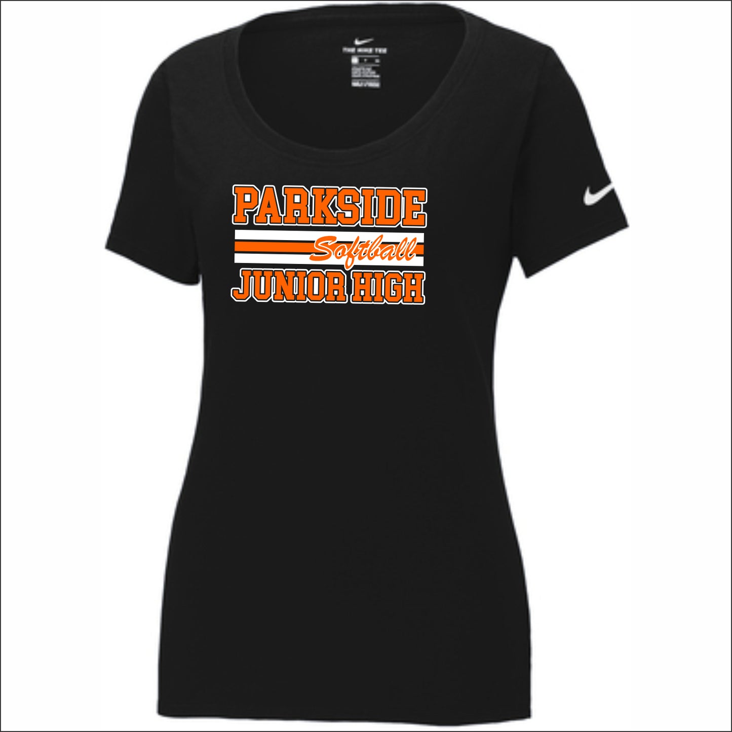 Parkside Softball Ladies Nike Dri-fit Performance Scoop Neck T-shirt