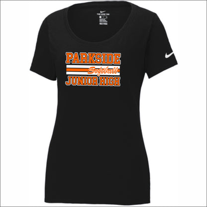 Parkside Softball Ladies Nike Dri-fit Performance Scoop Neck T-shirt