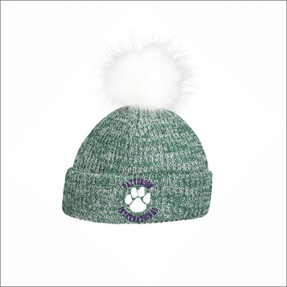 Patterson Panthers Faux Fur Pom Beanie