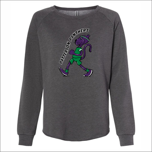Patterson Panthers Ladies Wave Wash Crewneck Sweatshirt