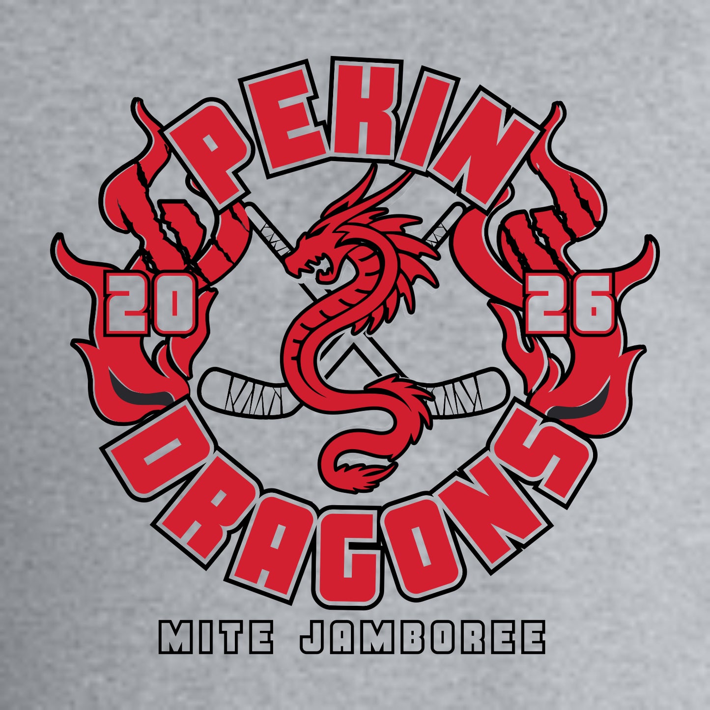 Pekin Dragons Mites Jamboree Short Sleeve T-shirt