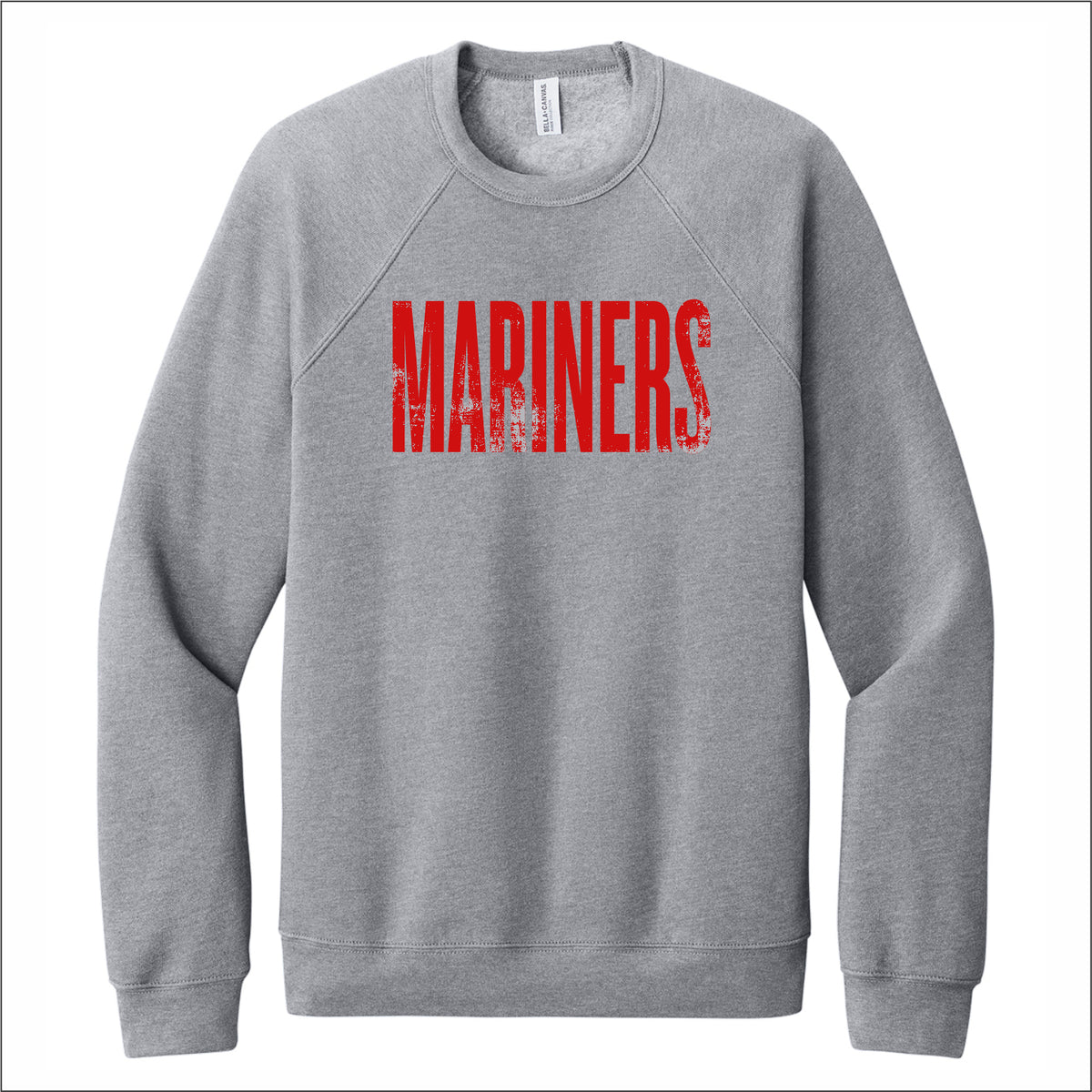 Narragansett Pier School Sponge Fleece Raglan Crewneck - Des. B