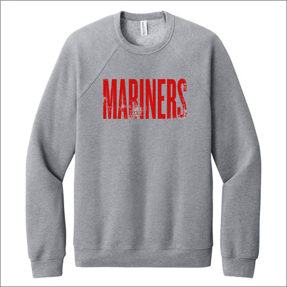 Narragansett Pier School Sponge Fleece Raglan Crewneck - Des. B