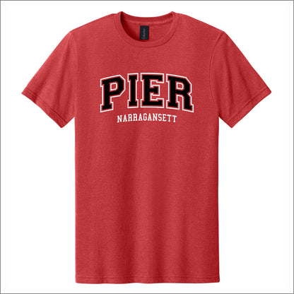 Narragansett Pier School Heathered Softstyle T-shirt - Des. A