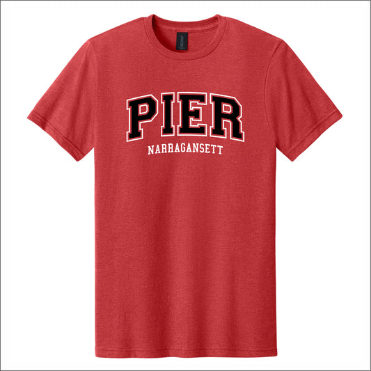 Narragansett Pier School Heathered Softstyle T-shirt - Des. A