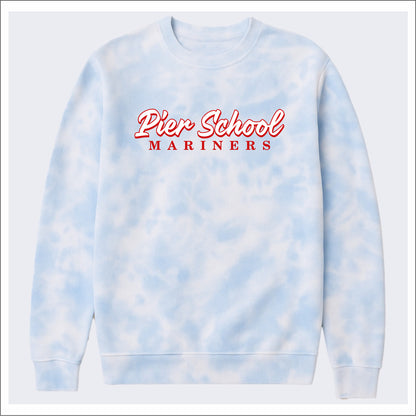 Narragansett Pier School Tie-Dye Crewneck Sweatshirt - Des. B