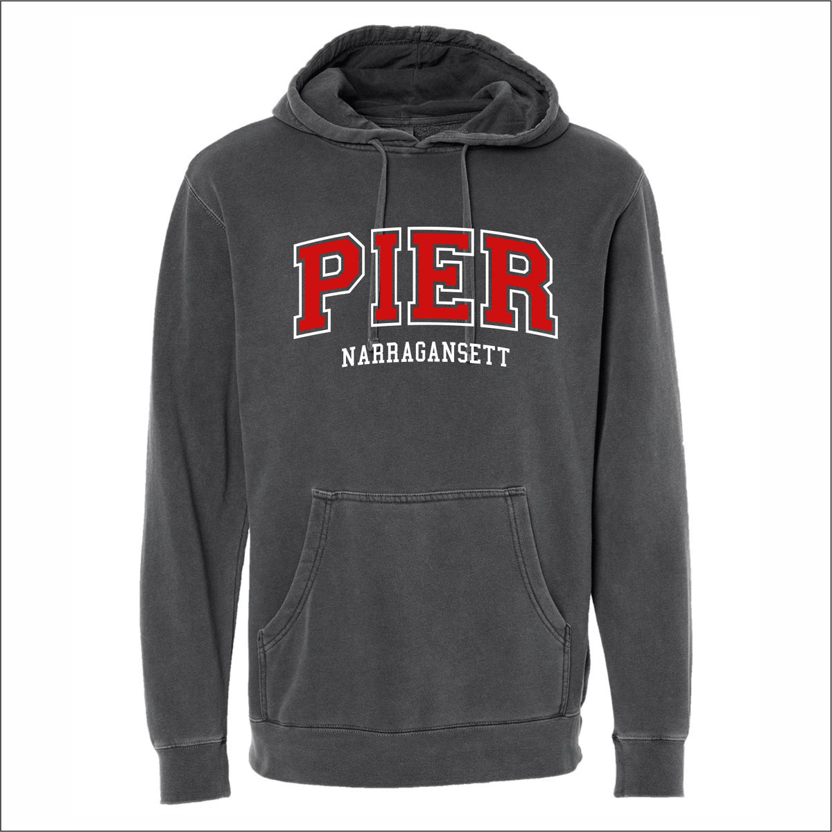 Narragansett Pier School Pigment-Dyed Hooded Sweatshirt