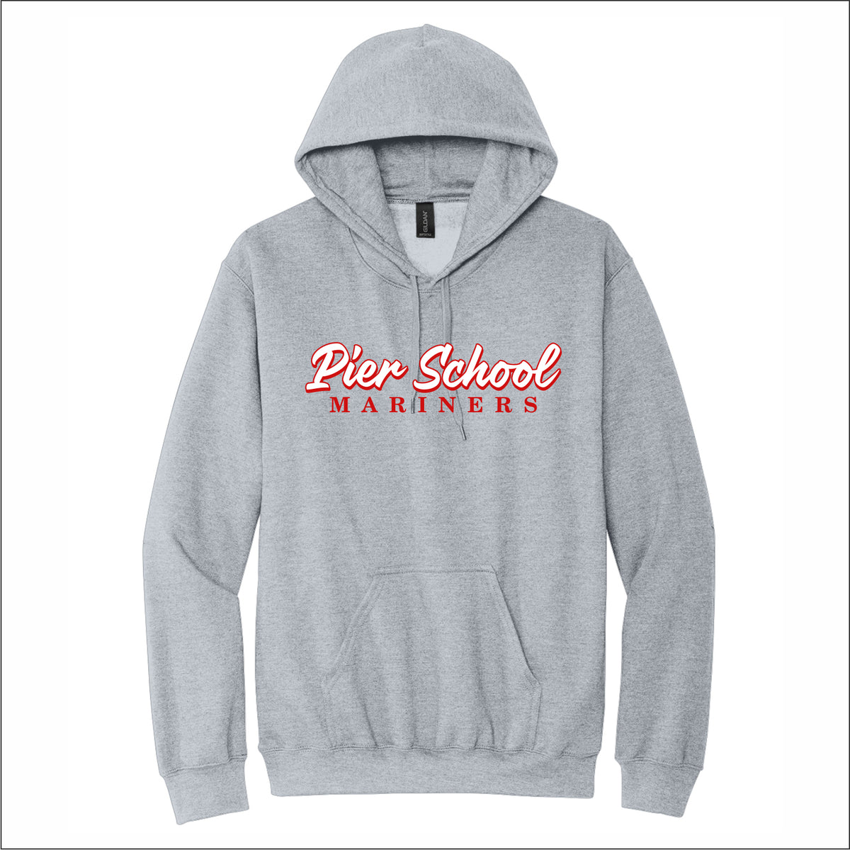 Narragansett Pier School Softstyle Hooded Sweatshirt - Des. B