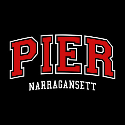 Narragansett Pier School Sponge Fleece Raglan Crewneck - Des. A