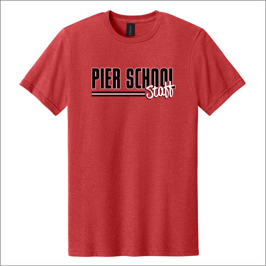 Narragansett Pier School Heathered Softstyle T-shirt - STAFF