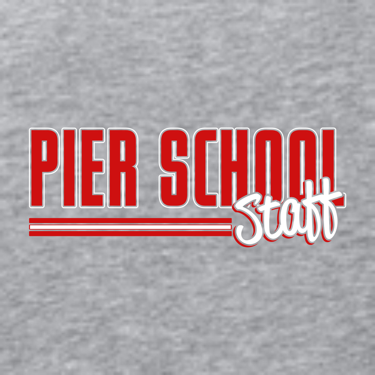 Narragansett Pier School Heathered Soft Jersey T-shirt - STAFF