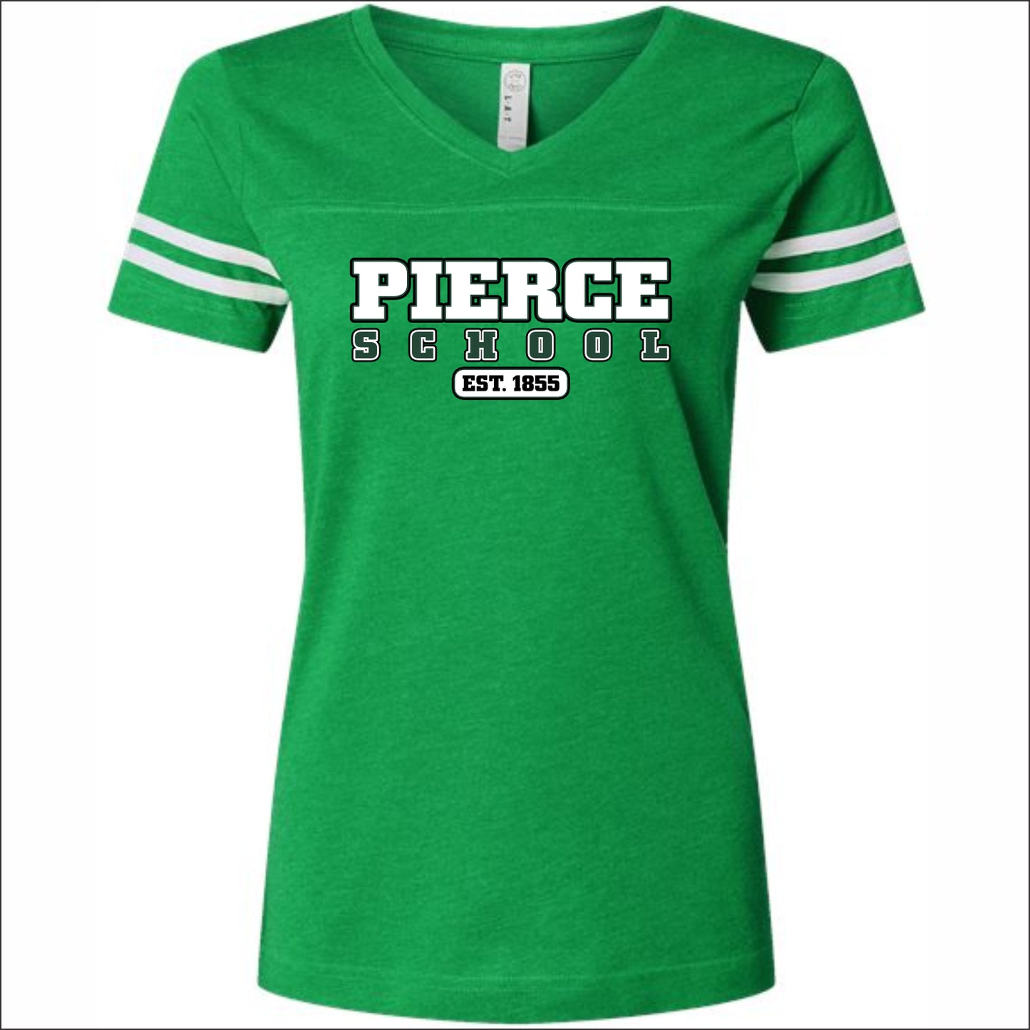 Pierce School Ladies Vintage Football Tee