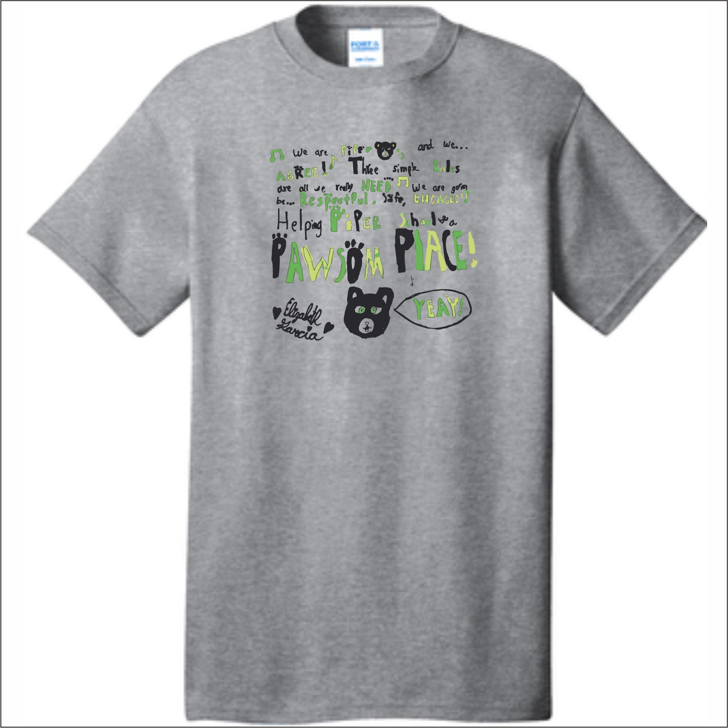 Piper Elementary Short Sleeve T-shirt - Des. C