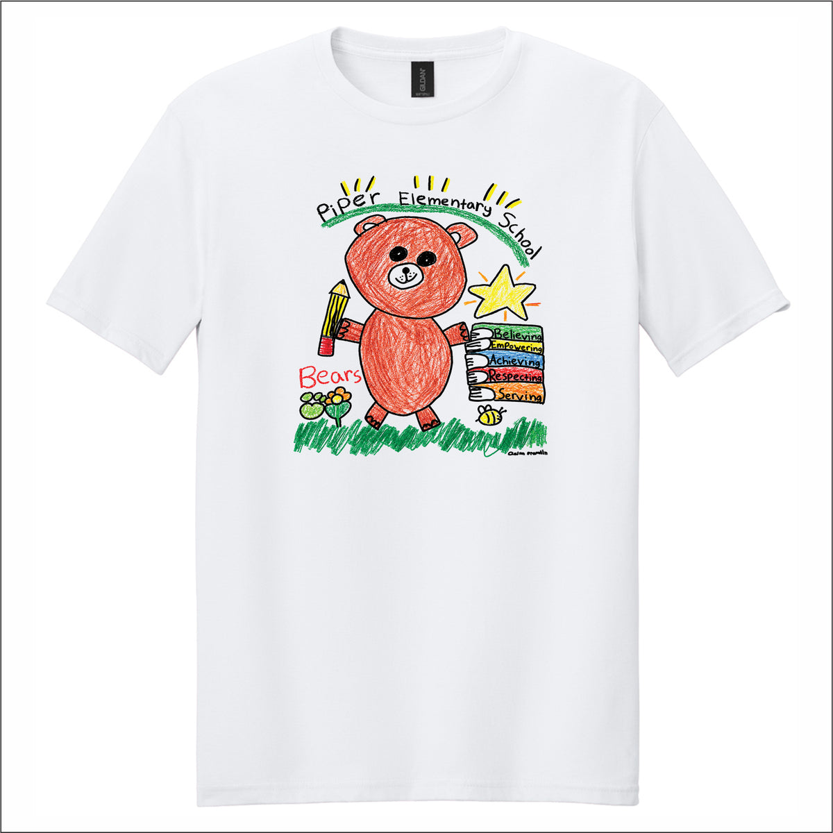 Piper Elementary Gildan Softstyle Short Sleeve T-shirt - Des. B