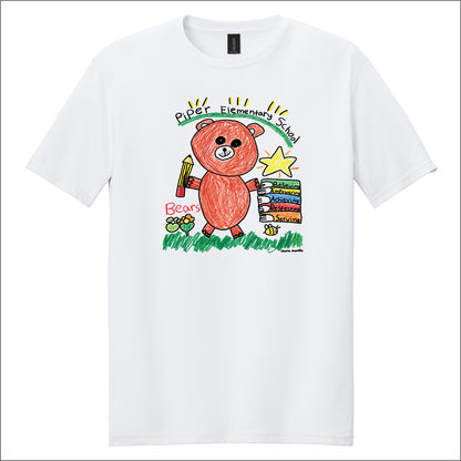 Piper Elementary Gildan Softstyle Short Sleeve T-shirt - Des. B