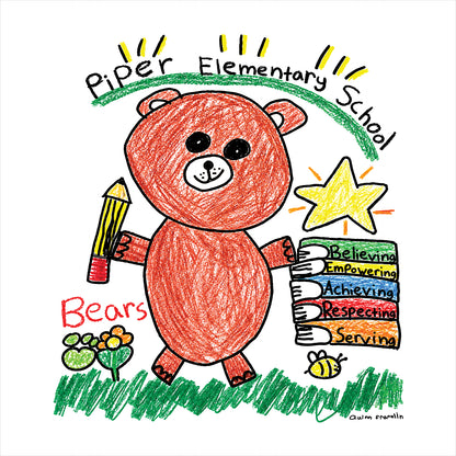 Piper Elementary Gildan Softstyle Short Sleeve T-shirt - Des. B