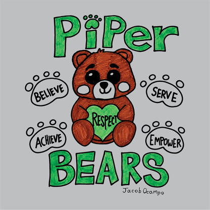 Piper Elementary Gildan Softstyle Short Sleeve T-shirt - Des. C